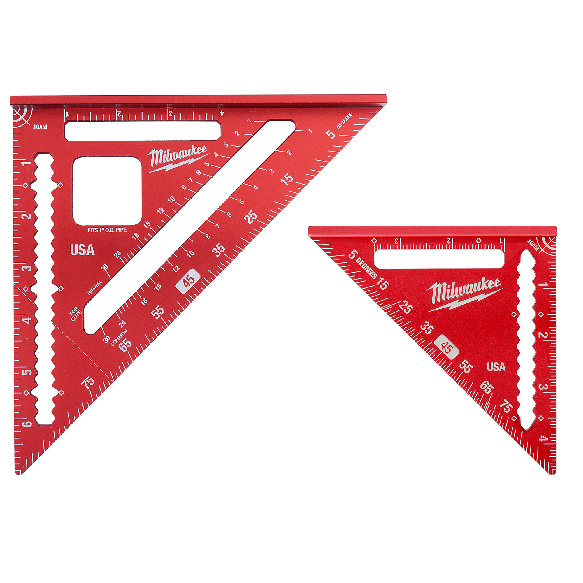 Milwaukee, 2pc. 7in. Rafter Square Trim Square, Model# MLSQ070P